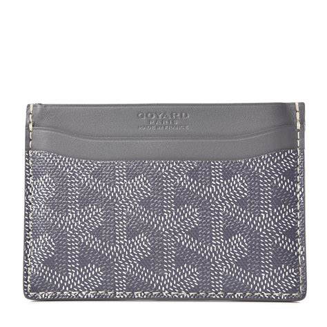 goyard grey card holder